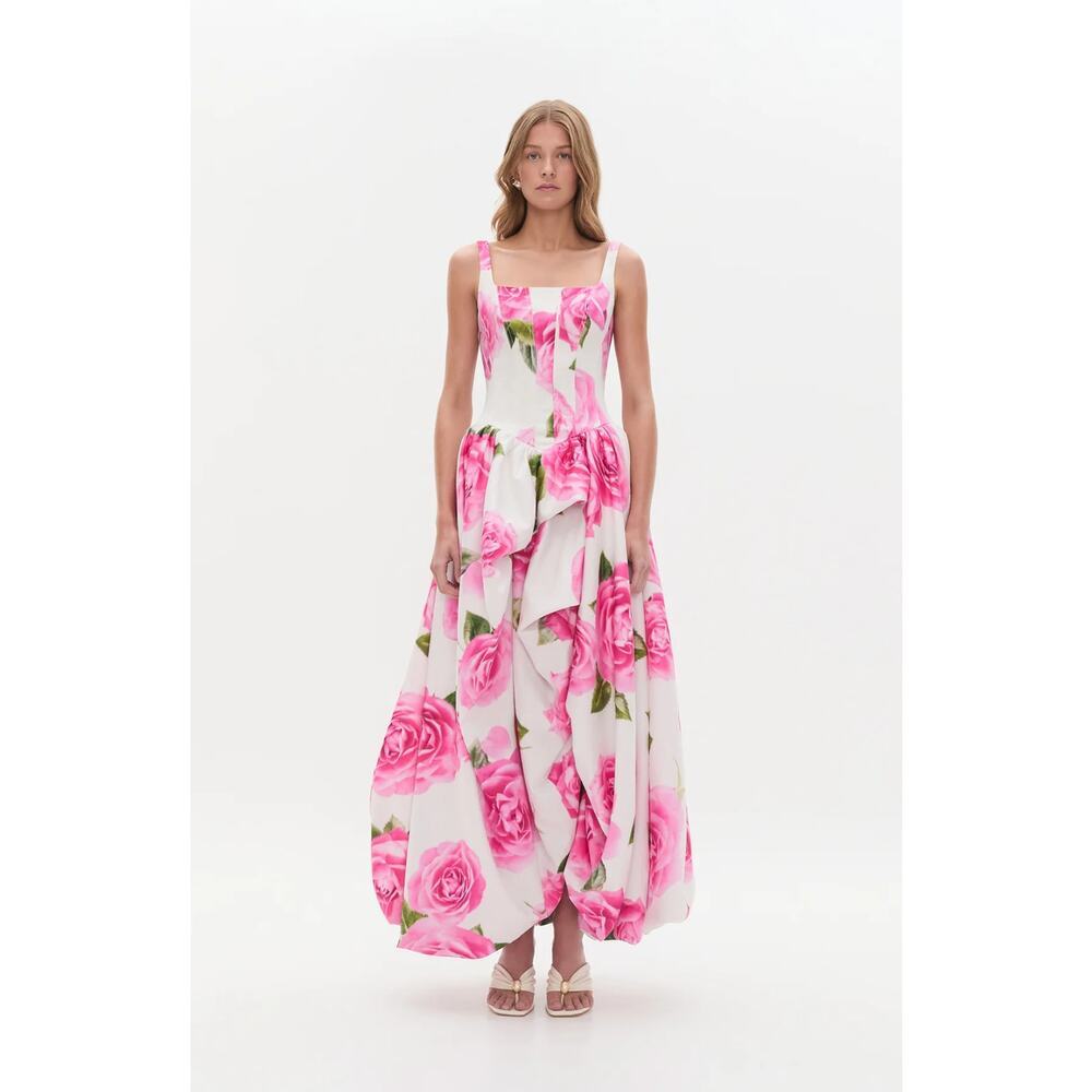 Aje Alani Gown Soft Rose Light Floral US 2 - Picture 3 of 15